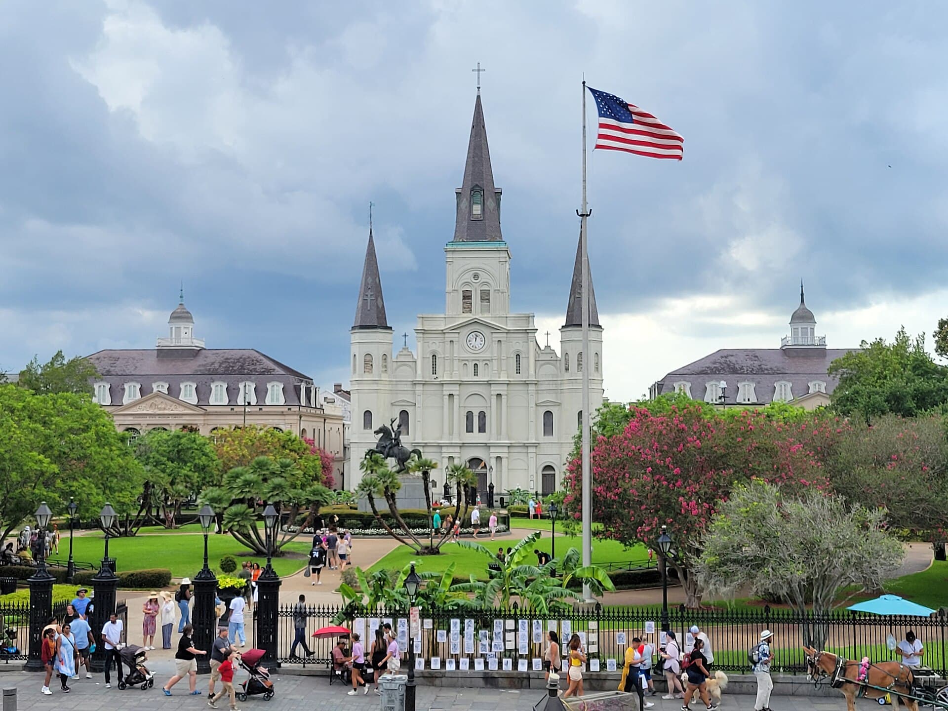 St. Louis Cathedral and Jackson Square in the French Quarter, New Orleans